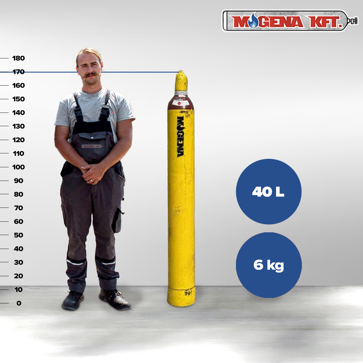 Acetilén 6 kg (Talpas)